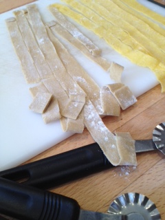 buckwheat and egg pasta with cutter.JPG